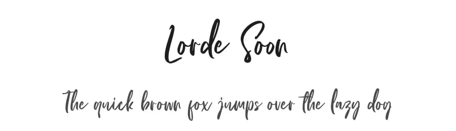 Lorde Soon by Emtheen Studio — Script Handwritten Font