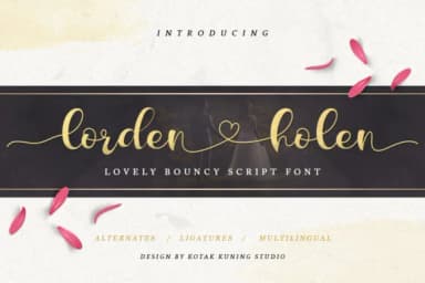 Lorden Holen Font by Kotak Kuning Studio — Script Handwritten Font — thumbnail 1