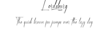 Lordsburg by Calligraphy Fonts — Script Handwritten Font — thumbnail 1