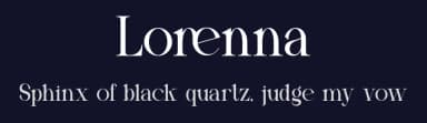 Lorenna by Gilang Ternadho — Serif Font — thumbnail 2