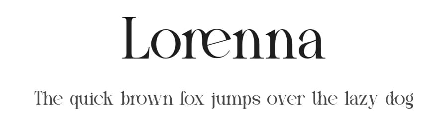 Lorenna by Gilang Ternadho — Serif Font