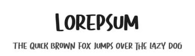 Lorepsum by Kong Font — Script Handwritten Font — thumbnail 1