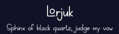 Lorjuk by Aisyah — Script Handwritten Font — thumbnail 2
