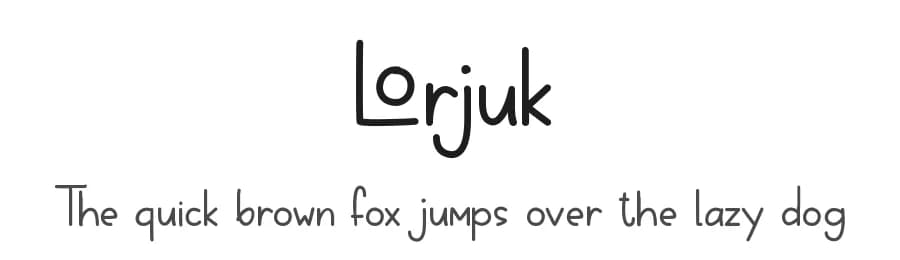 Lorjuk by Aisyah — Script Handwritten Font
