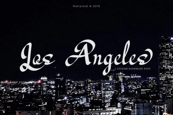 Los Angeles Font by Naharstd by Naharstd — Script Handwritten Font