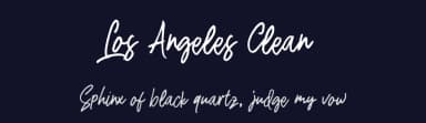 Los Angeles Clean by Bandit handmade — Script Handwritten Font — thumbnail 2