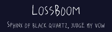 LossBoom by hati — Script Handwritten Font — thumbnail 2