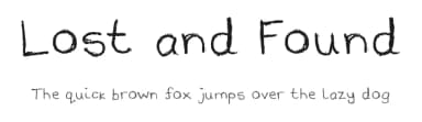 Lost and Found by FontPanda — Script Handwritten Font — thumbnail 1