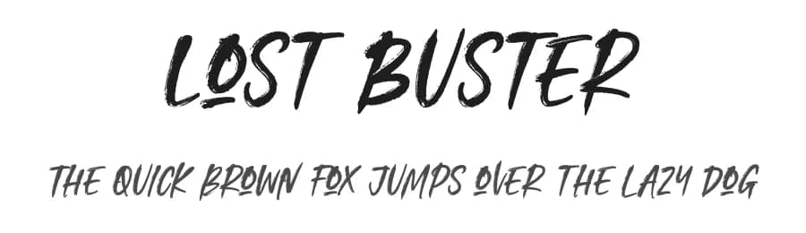 Lost Buster by Ditatype — Script Handwritten Font