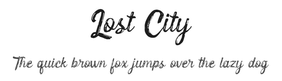 Lost City by Tigadestd — Script Handwritten Font