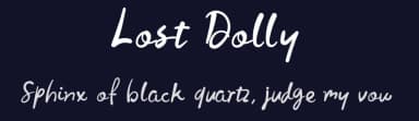 Lost Dolly by Eddy Goodboy — Script Handwritten Font — thumbnail 2