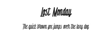 Lost Monday by Din Studio — Script Handwritten Font — thumbnail 1
