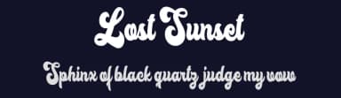 Lost Sunset by Billy Argel Fonts ® — Script Handwritten Font — thumbnail 2