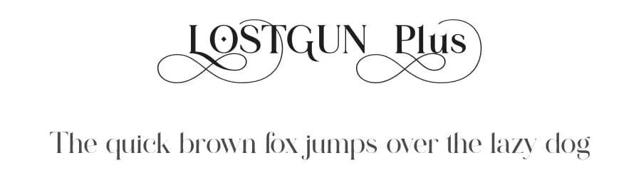 Lostgun Plus by Qaratype — Serif Font — preview 1