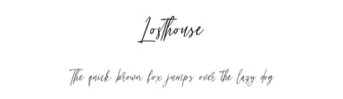 Losthouse by Maulana Creative — Script Handwritten Font — thumbnail 1