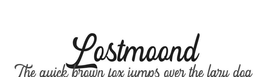 Lostmoond by Typetemp Studio — Script Handwritten Font