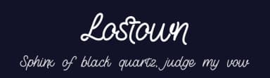 Lostown by Rochart Studio — Script Handwritten Font — thumbnail 2