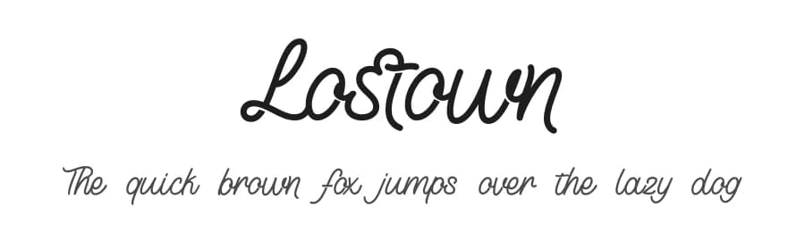 Lostown by Rochart Studio — Script Handwritten Font — preview 1