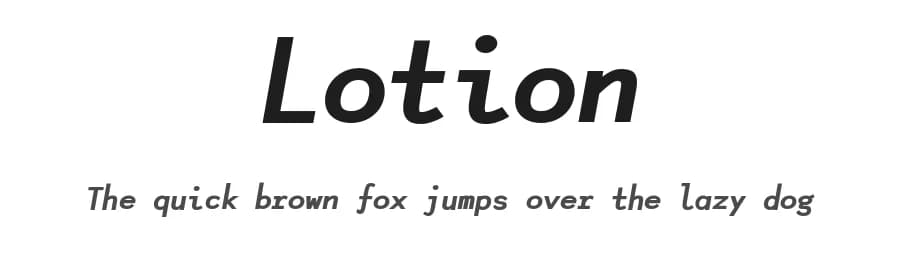 Lotion by Nina — Sans Serif Font