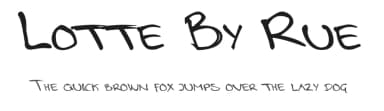 Lotte By Rue by Mathias Rue — Script Handwritten Font — thumbnail 1