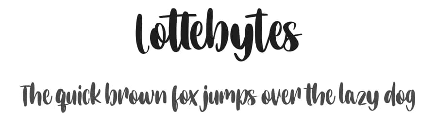 Lottebytes by Maulana Creative — Script Handwritten Font