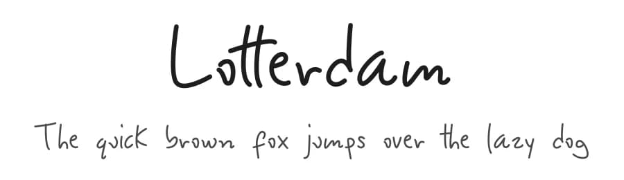 Lotterdam by Moreltype — Script Handwritten Font