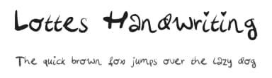 Lottes Handwriting by Lotte — Script Handwritten Font — thumbnail 1