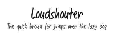 Loudshouter by Kurnia Setyadi — Script Handwritten Font — thumbnail 1