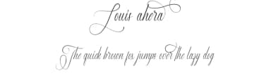 Louis Ahera by Calligraphy Fonts — Script Handwritten Font — thumbnail 1