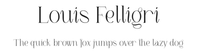 Louis Felligri by Jolicia Type Foundry — Serif Font