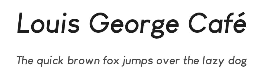 Louis George Café by Chen Yining — Sans Serif Font — preview 1