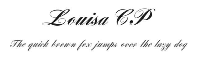 Louisa CP by ClaudeP — Script Handwritten Font