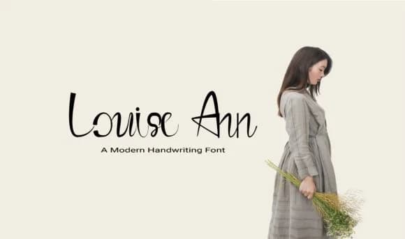 Louise Ann Font by EdricStudio — Script Handwritten Font