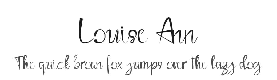 Louise Ann by Edric Studio — Script Handwritten Font