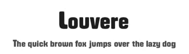 Louvere by Kong Font — Sans Serif Font — thumbnail 1