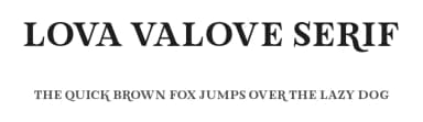 Lova Valove Serif by 7NTypes — Serif Font — thumbnail 1