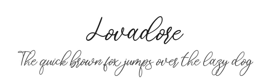 Lovadore by AminMario — Script Handwritten Font