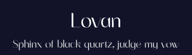 Lovan by Sign Studio — Sans Serif Font — thumbnail 2