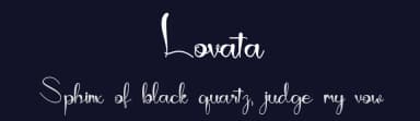 Lovata by Vincentius Kriswandono — Script Handwritten Font — thumbnail 2