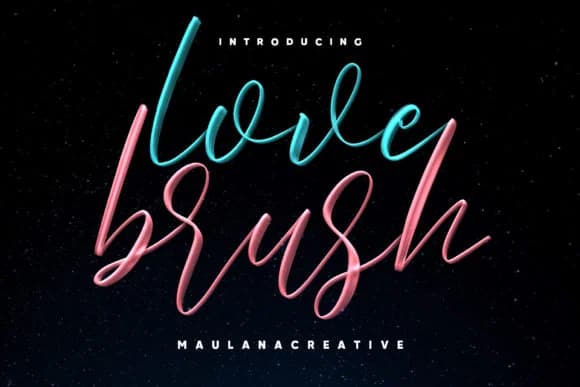 Love Brush Font by Maulana Creative — Script Handwritten Font