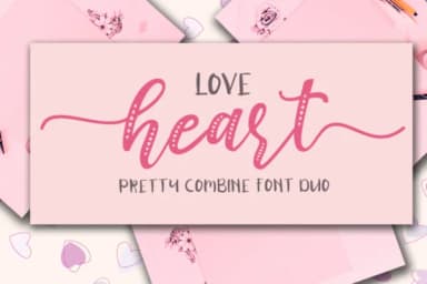 Love Heart Duo Font by Haksen — Script Handwritten Font — thumbnail 1