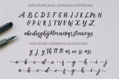 Love Heart Duo Font by Haksen — Script Handwritten Font — thumbnail 3