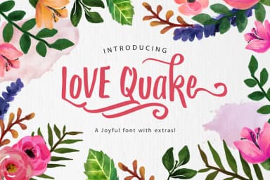 Love Quake Font by Arterfak Project — Script Handwritten Font — thumbnail 1