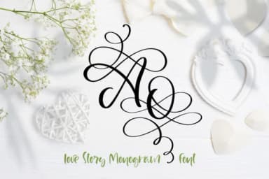 Love Story Font by Happy Letters by Happy Letters — Script Handwritten Font — thumbnail 1