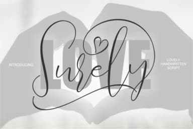Love Surely Font by BONJOURTYPE — Script Handwritten Font — thumbnail 3