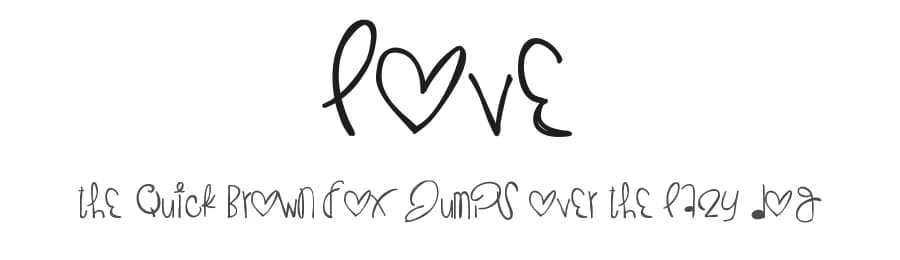 Love by Des Gomez — Script Handwritten Font