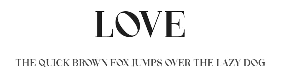 Love by Vladimir Nikolic — Serif Font