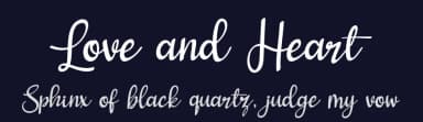 Love and Heart by Bearytype — Script Handwritten Font — thumbnail 2
