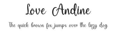 Love Andine by Letter Art Studio — Script Handwritten Font — thumbnail 1
