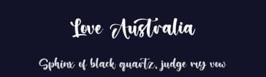 Love Australia by Kong Font — Script Handwritten Font — thumbnail 2